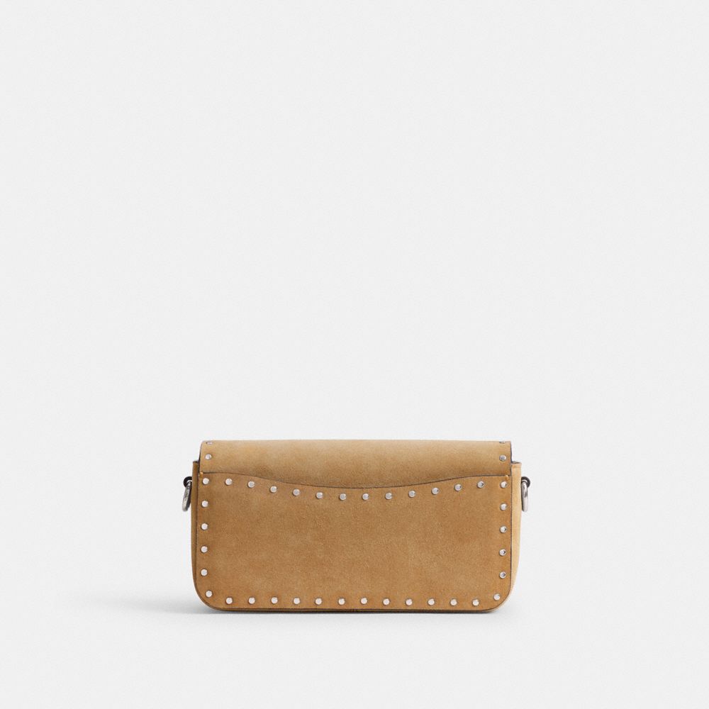 Coach Studio Baguette Bag With Rivets Prateadas | COH864874