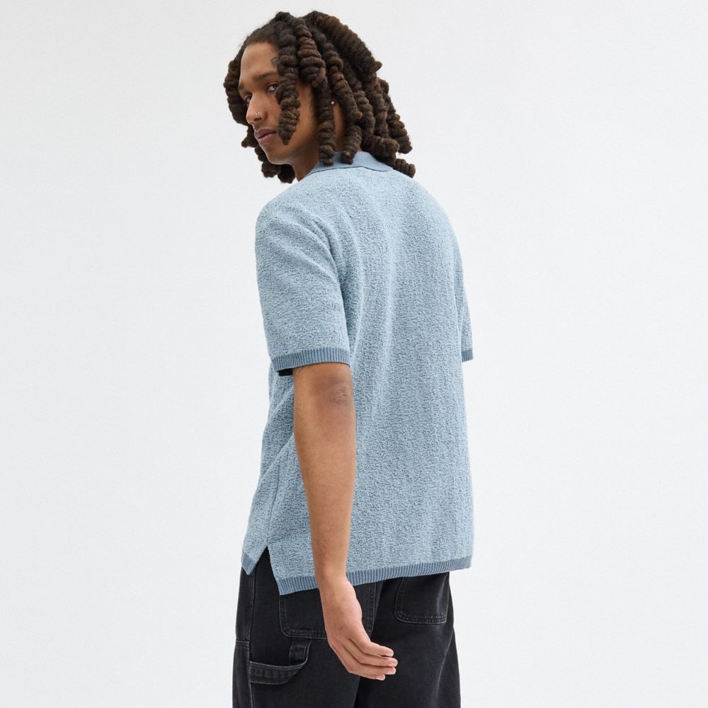 Coach Sweater Polo Azuis | COH866902