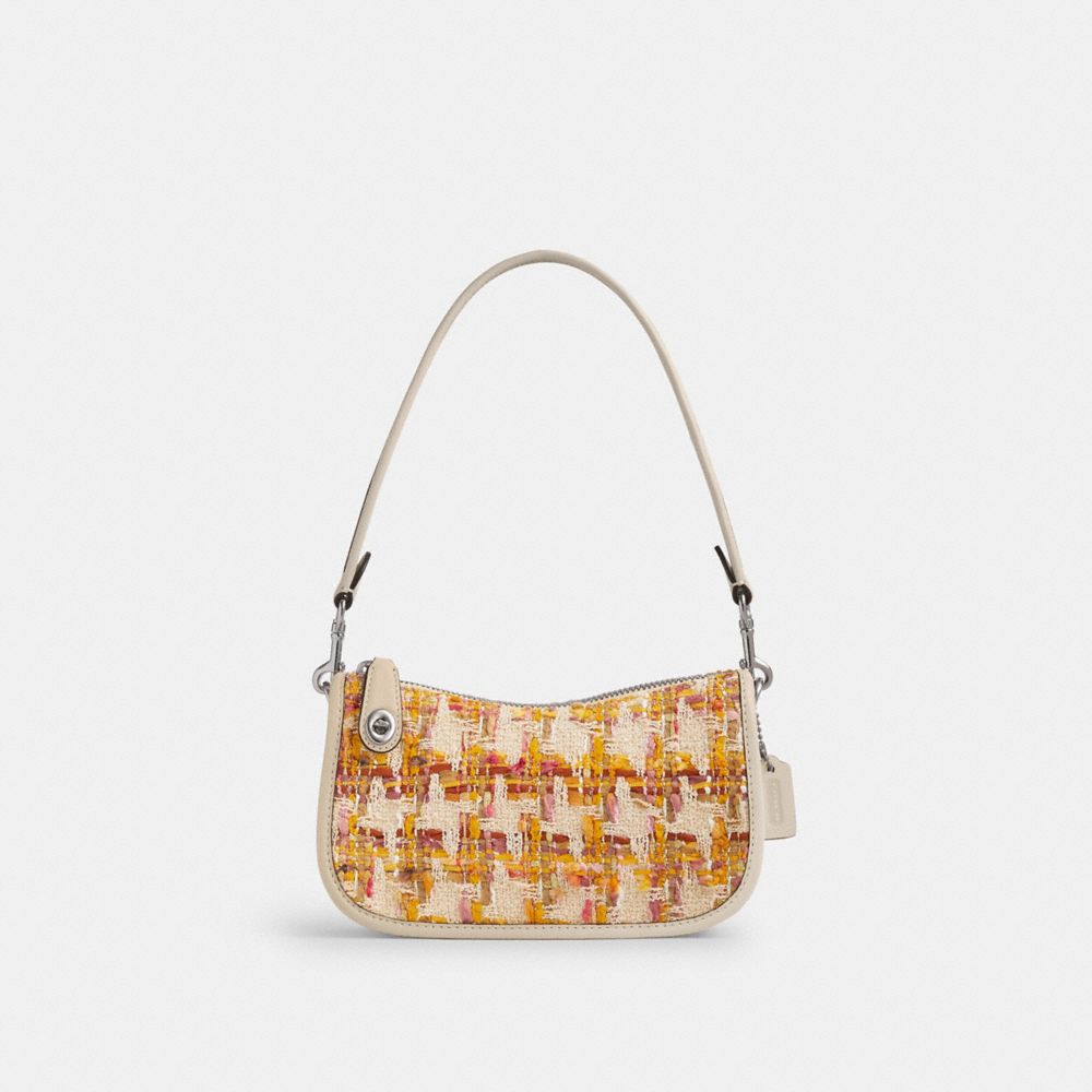 Coach Swinger Bag 20 In Tweed Prateadas Multicoloridas | COH864982