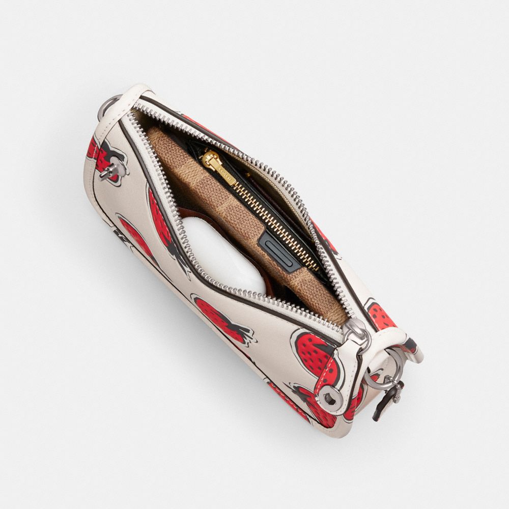 Coach Swinger Bag 20 With Strawberry Print Prateadas Multicoloridas | COH864933