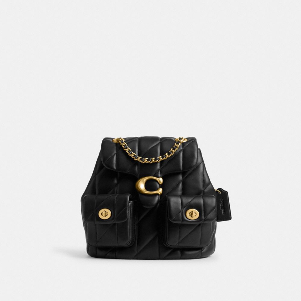 Coach Tabby Backpack With Quilting Pretas | COH865459