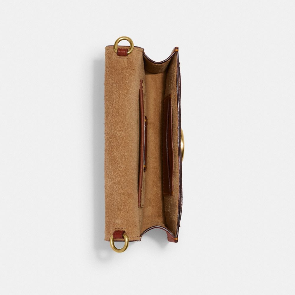 Coach Tabby Crossbody Wristlet In Signature Canvas Marrom Vermelhas | COH865639