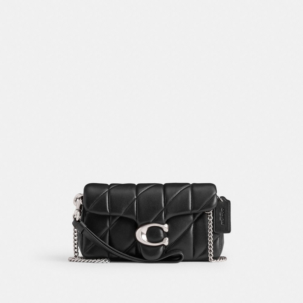Coach Tabby Crossbody Wristlet With Pillow Quilting Prateadas Pretas | COH865413