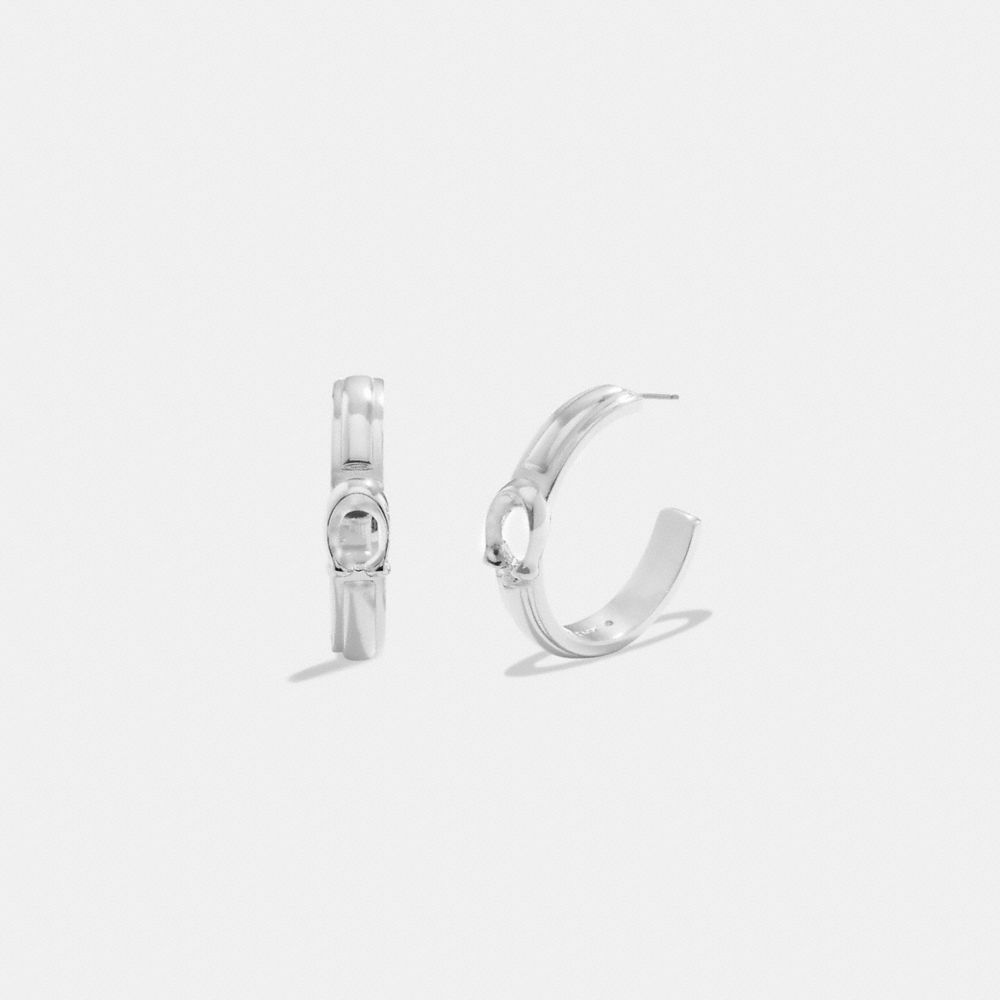 Coach Tabby Hoop Earrings Prateadas | COH866106