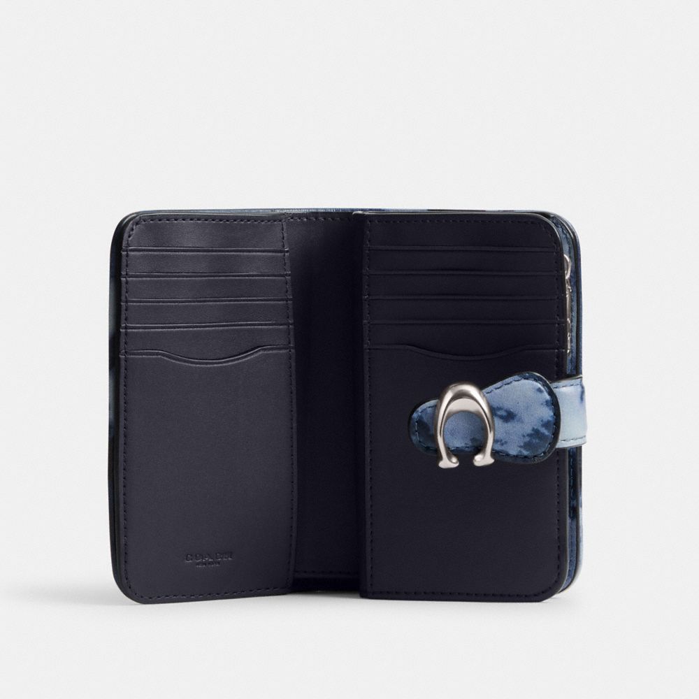Coach Tabby Medium Wallet With Tie Dye Print Prateadas Azul Marinho | COH865511