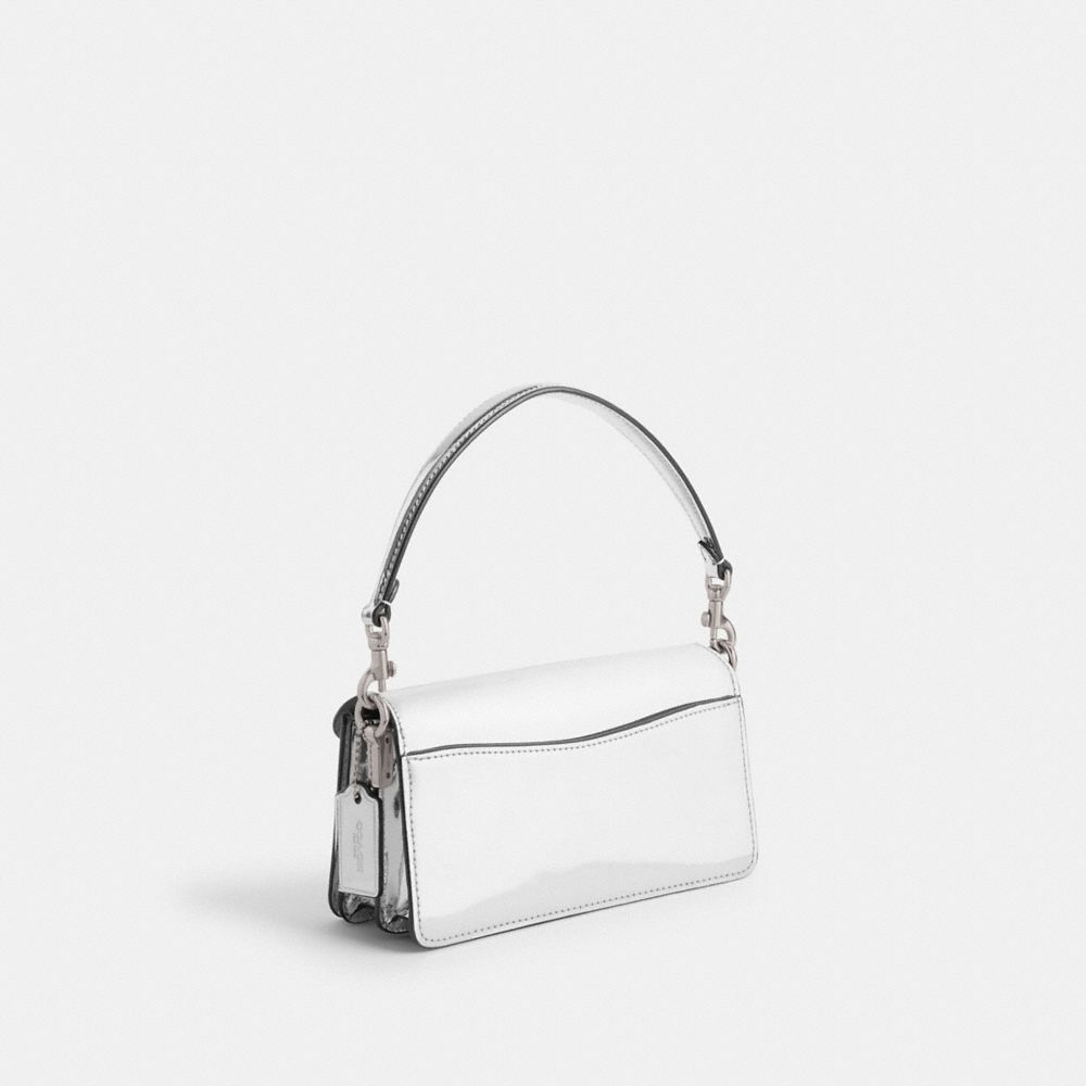 Coach Tabby Shoulder Bag 20 In Metallic Metal Prateadas Prateadas | COH864946