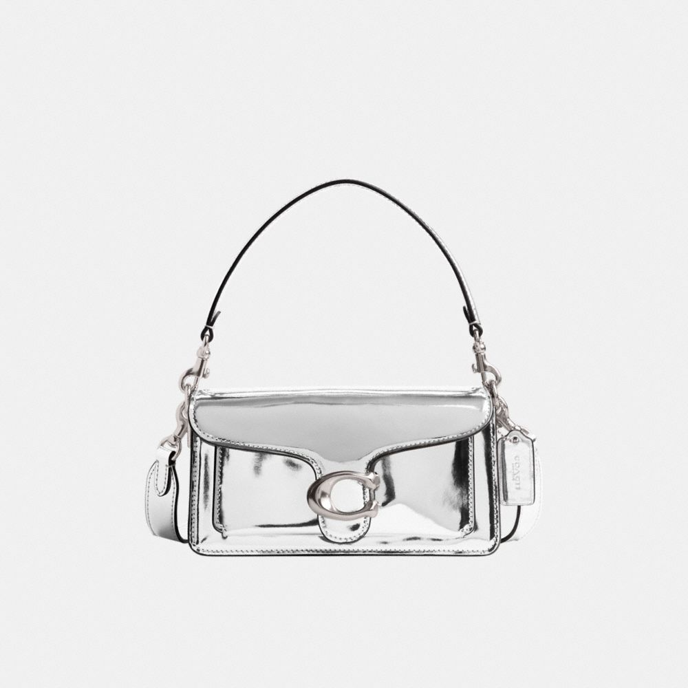 Coach Tabby Shoulder Bag 20 In Metallic Metal Prateadas Prateadas | COH864946