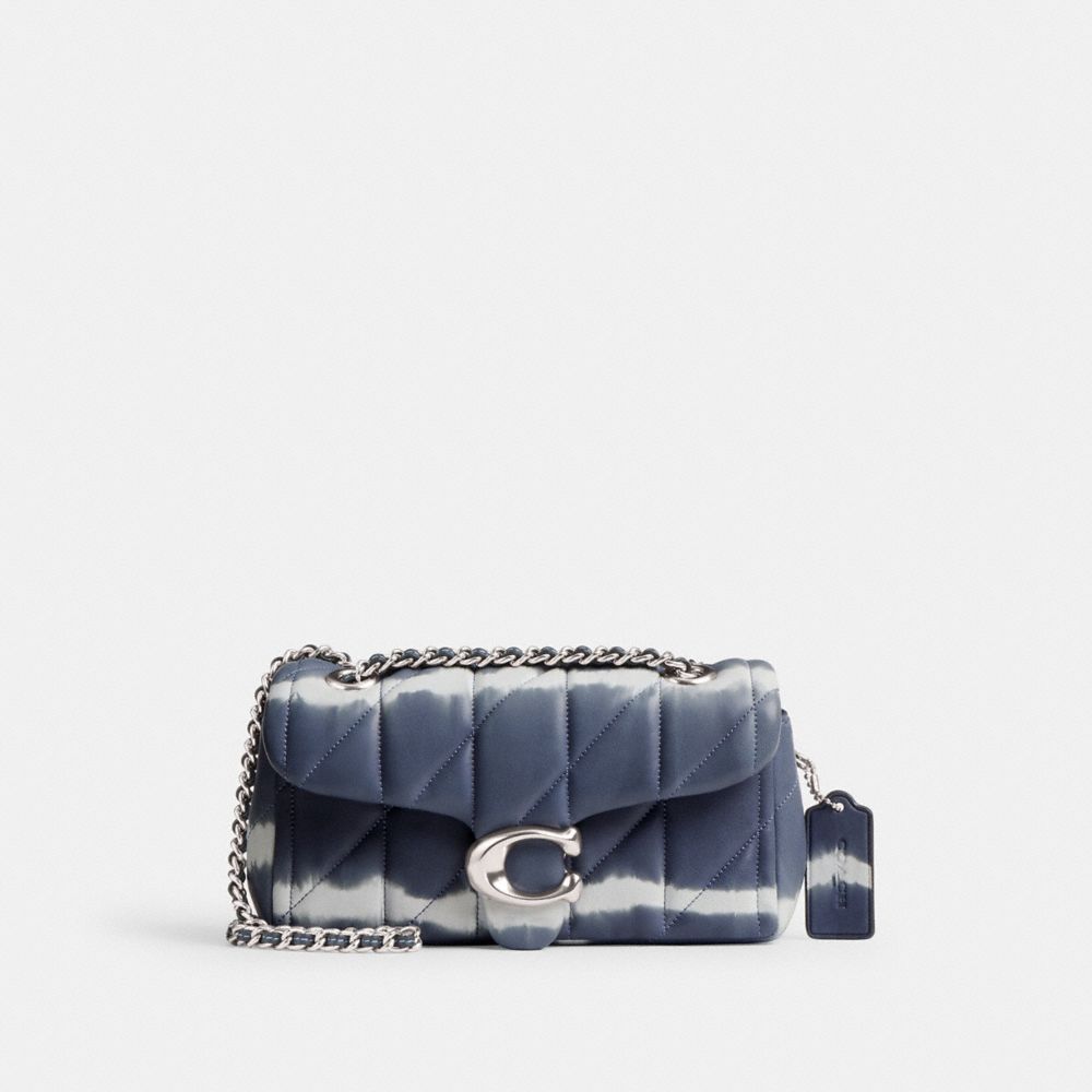 Coach Tabby Shoulder Bag 20 With Quilting And Tie Dye Prateadas Azul Marinho Multicoloridas | COH864902