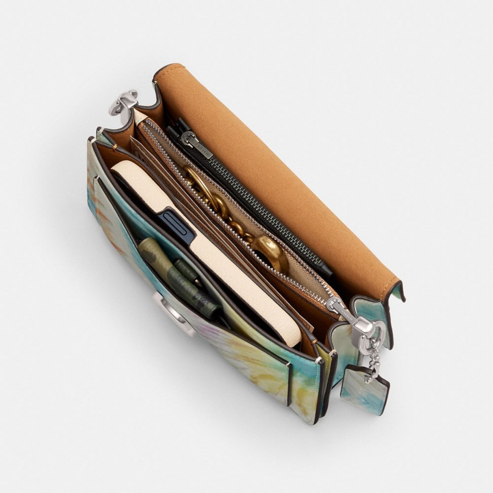 Coach Tabby Shoulder Bag 20 With Rainbow Tie Dye Print Prateadas Multicoloridas | COH864917
