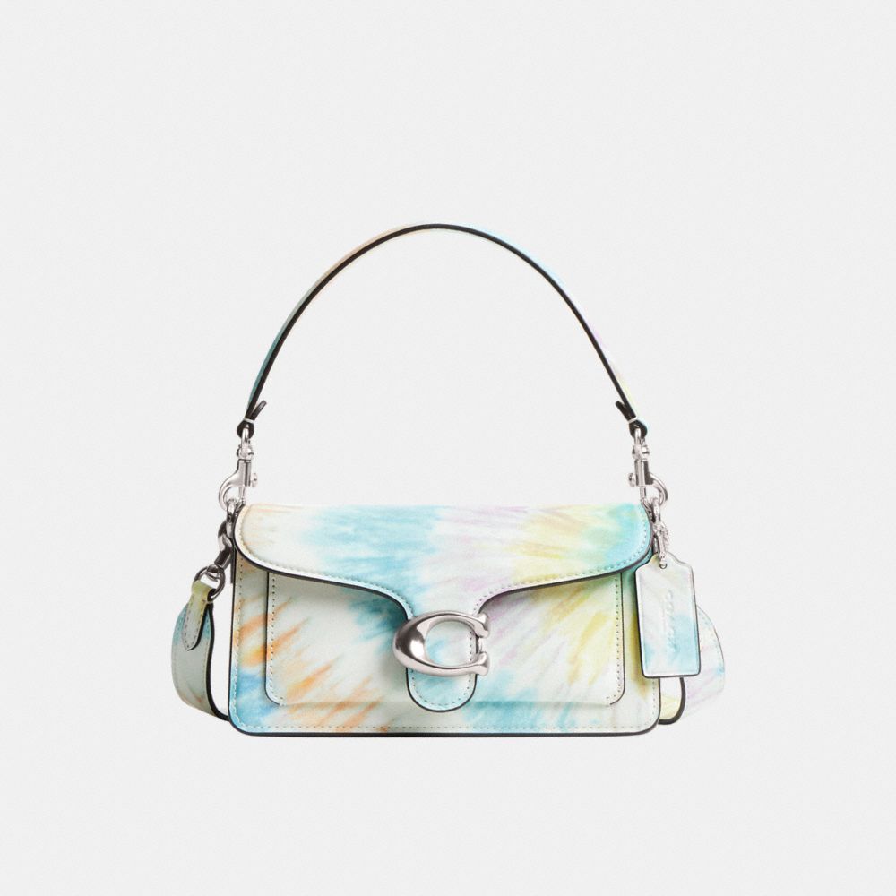 Coach Tabby Shoulder Bag 20 With Rainbow Tie Dye Print Prateadas Multicoloridas | COH864917