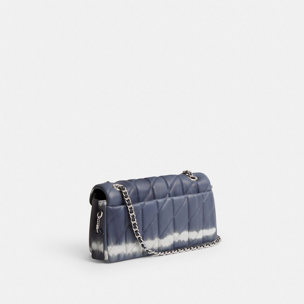 Coach Tabby Shoulder Bag 26 With Quilting And Tie Dye Prateadas Azul Marinho | COH864901