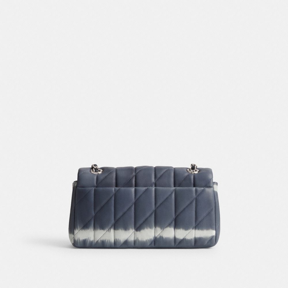 Coach Tabby Shoulder Bag 26 With Quilting And Tie Dye Prateadas Azul Marinho | COH864901