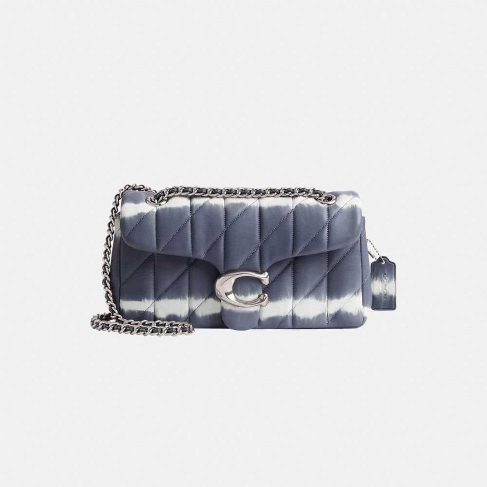 Coach Tabby Shoulder Bag 26 With Quilting And Tie Dye Prateadas Azul Marinho | COH864901