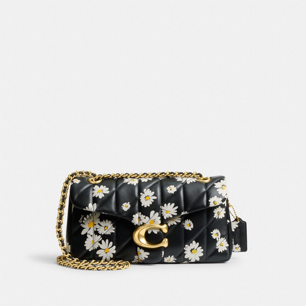 Coach Tabby Shoulder Bag 26 With Quilting And Floral Print Pretas Multicoloridas | COH864920