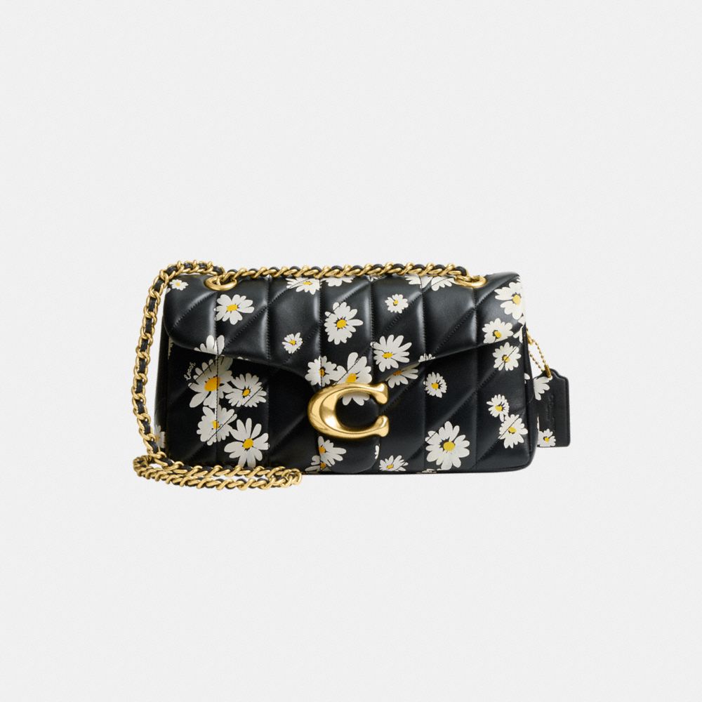 Coach Tabby Shoulder Bag 26 With Quilting And Floral Print Pretas Multicoloridas | COH864920