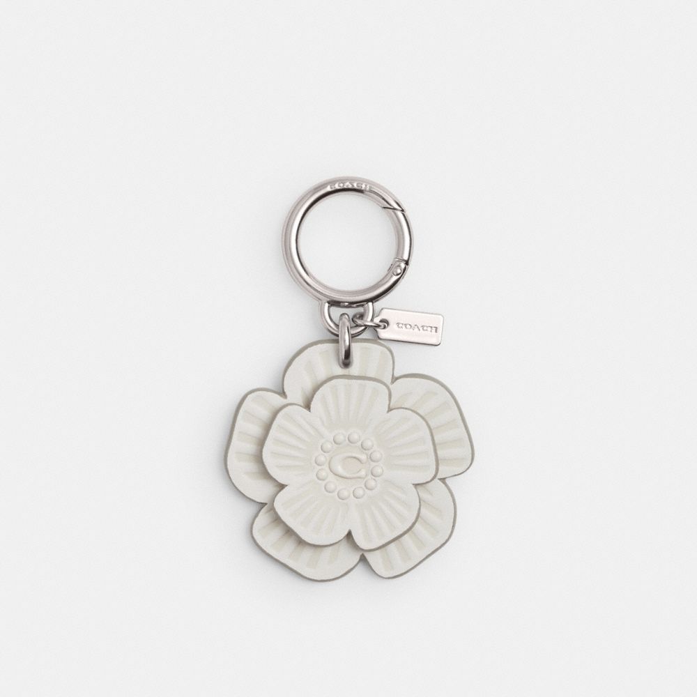 Coach Tea Rose Bag Charm Prateadas | COH866476