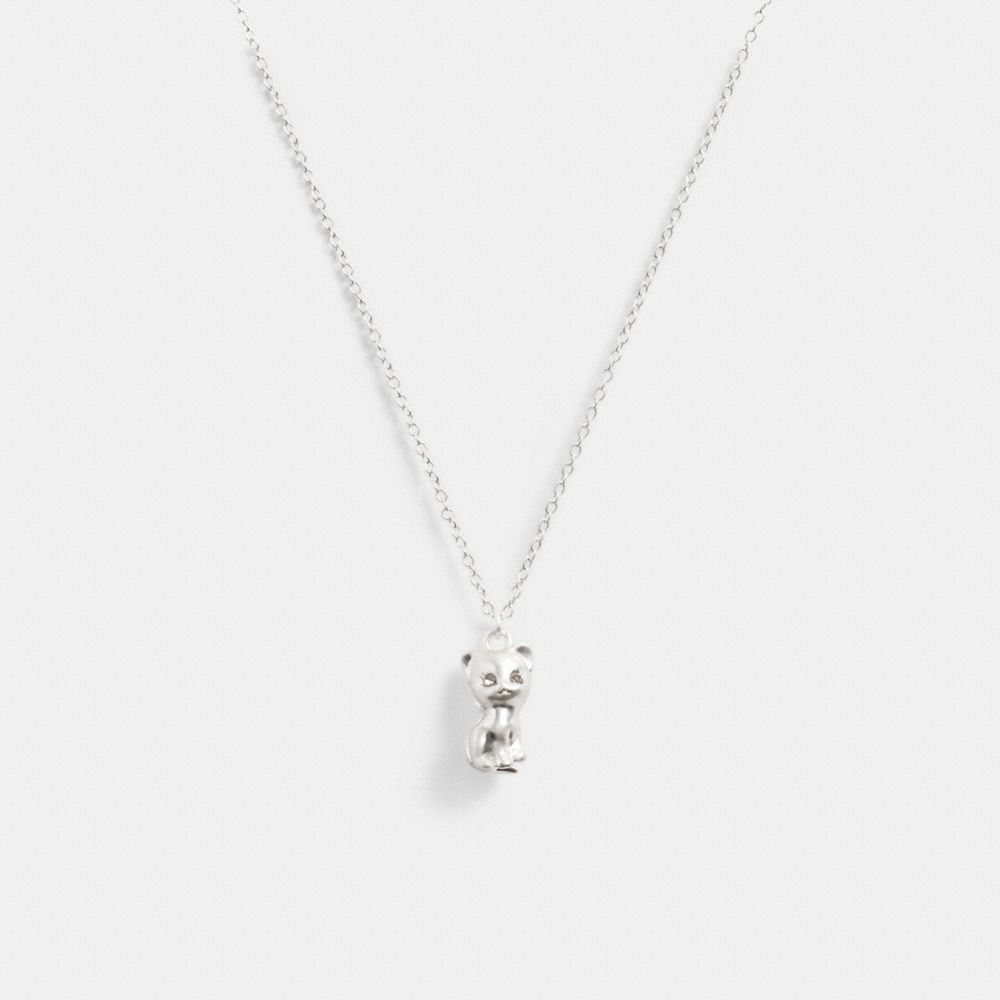 Coach The Lil Nas X Drop Cat Pendant Necklace Prateadas | COH866111