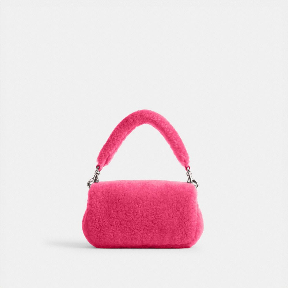 Coach The Lil Nas X Drop Tabby Shoulder Bag 18 In Shearling Prateadas Luz Fucsia | COH864886