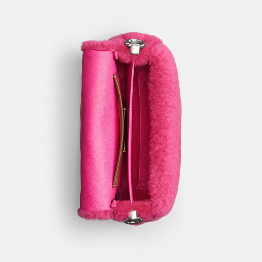 Coach The Lil Nas X Drop Tabby Shoulder Bag 18 In Shearling Prateadas Luz Fucsia | COH864886