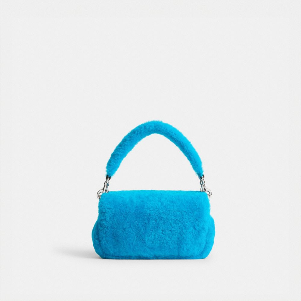 Coach The Lil Nas X Drop Tabby Shoulder Bag 18 In Shearling Prateadas Azuis | COH864804
