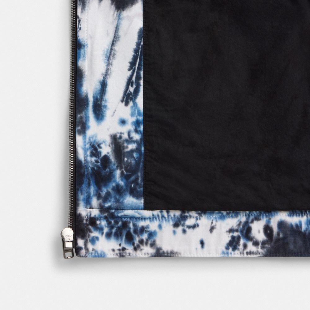 Coach Tie Dye Lightweight Jacket In Regenerative Cotton Azul Marinho | COH866879