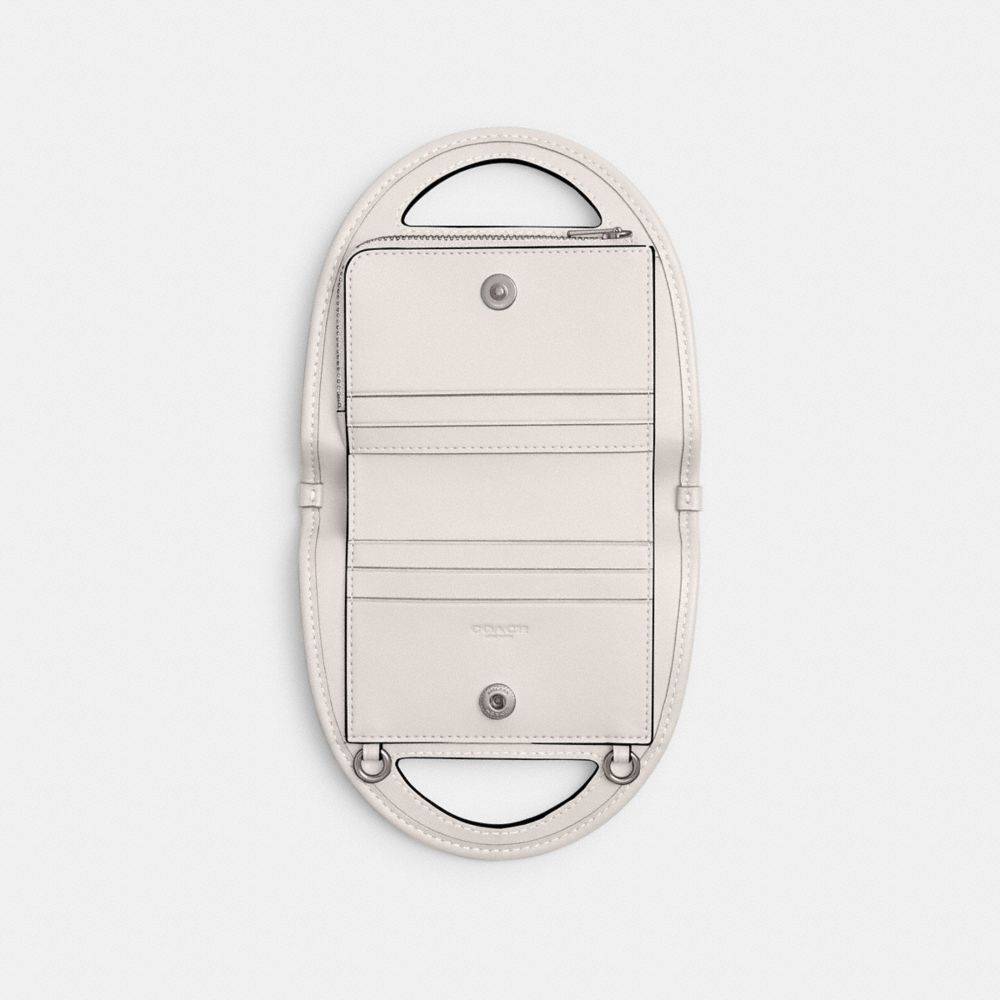 Coach Top Handle Card Case Prateadas | COH865537
