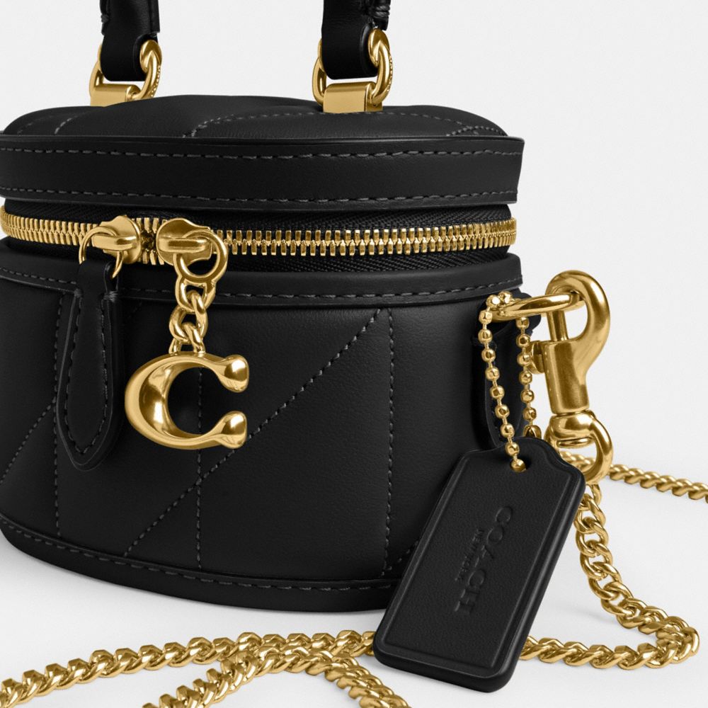 Coach Trail Crossbody Bag 12 With Pillow Quilting Pretas | COH865261