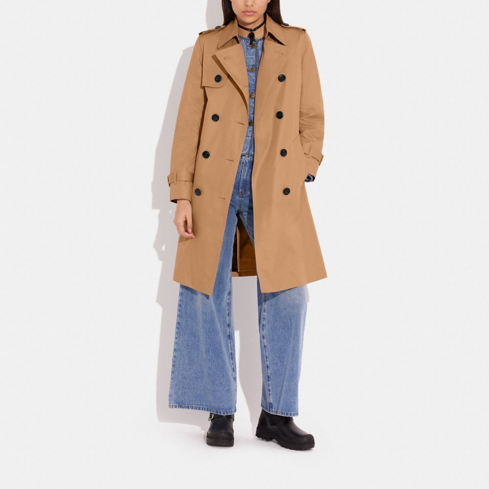 Coach Trench Coat Caqui | COH865924