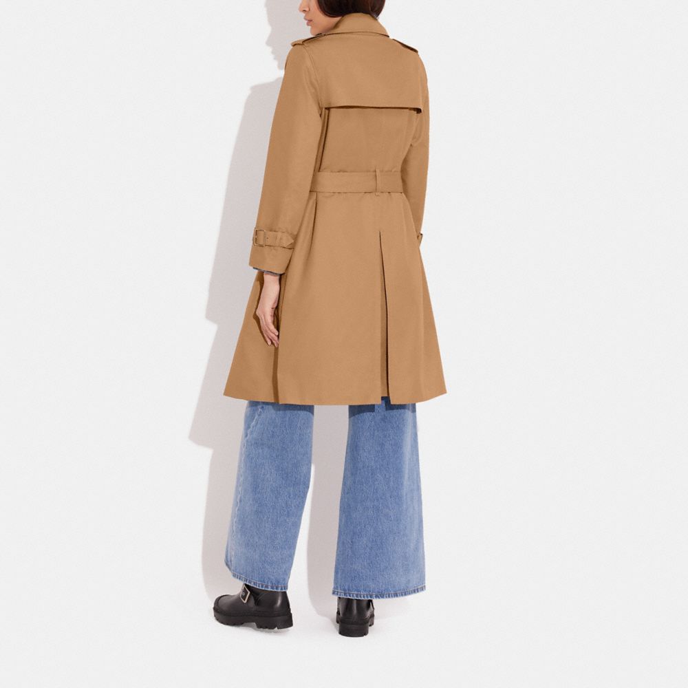 Coach Trench Coat Caqui | COH865924
