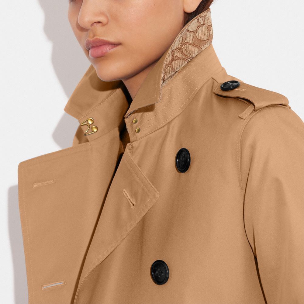 Coach Trench Coat Caqui | COH865924