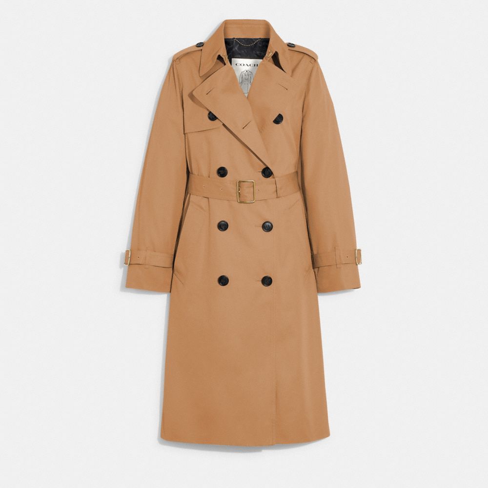 Coach Trench Coat Caqui | COH865924