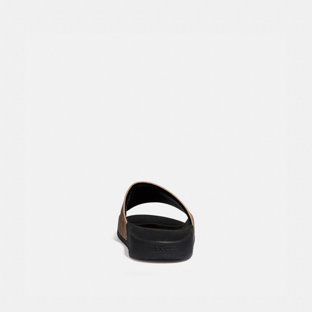 Coach Udele Sport Slide In Signature Canvas Marrom | COH865855