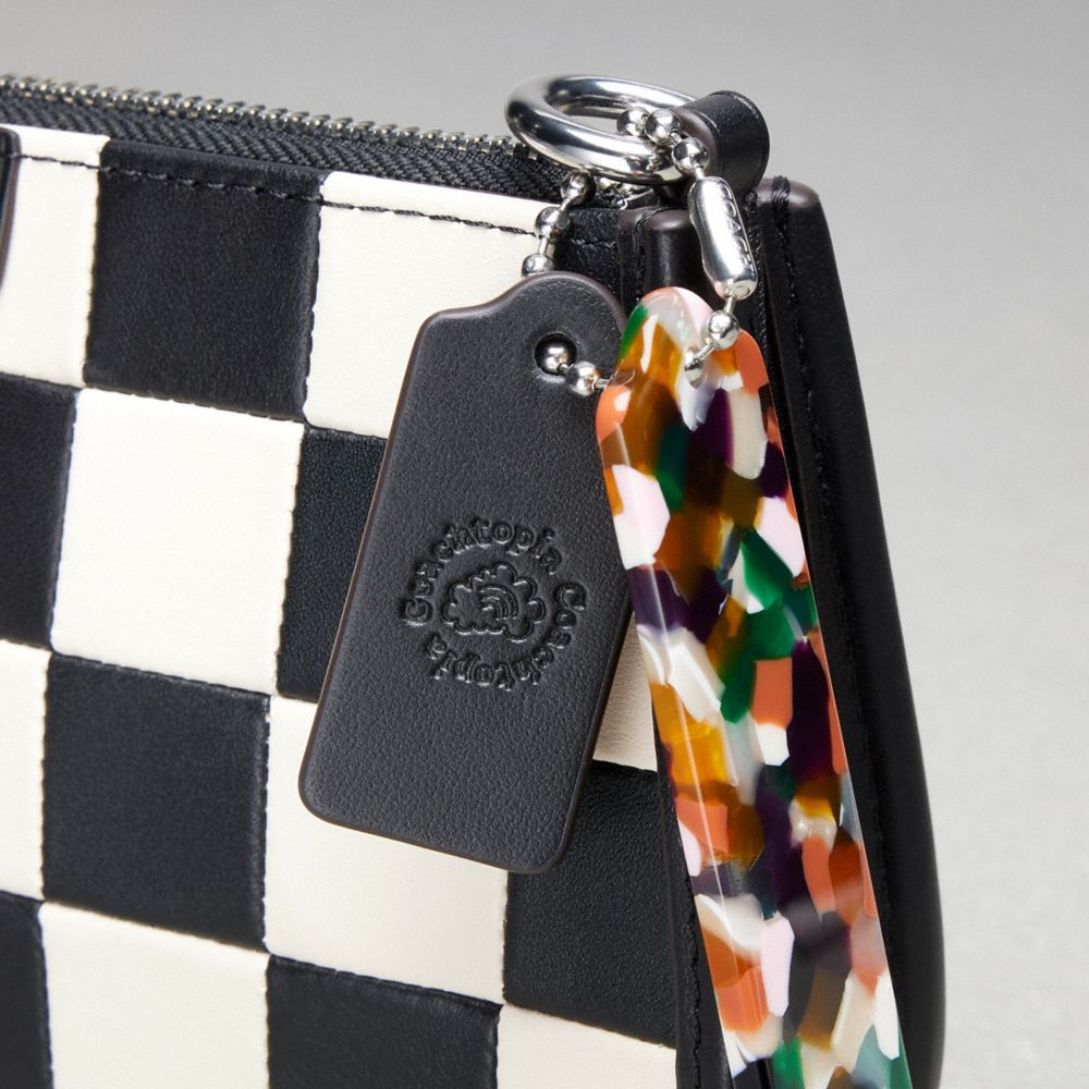 Coach Wavy Baguette Bag In Checkerboard Upcrafted Leather Pretas | COH864884