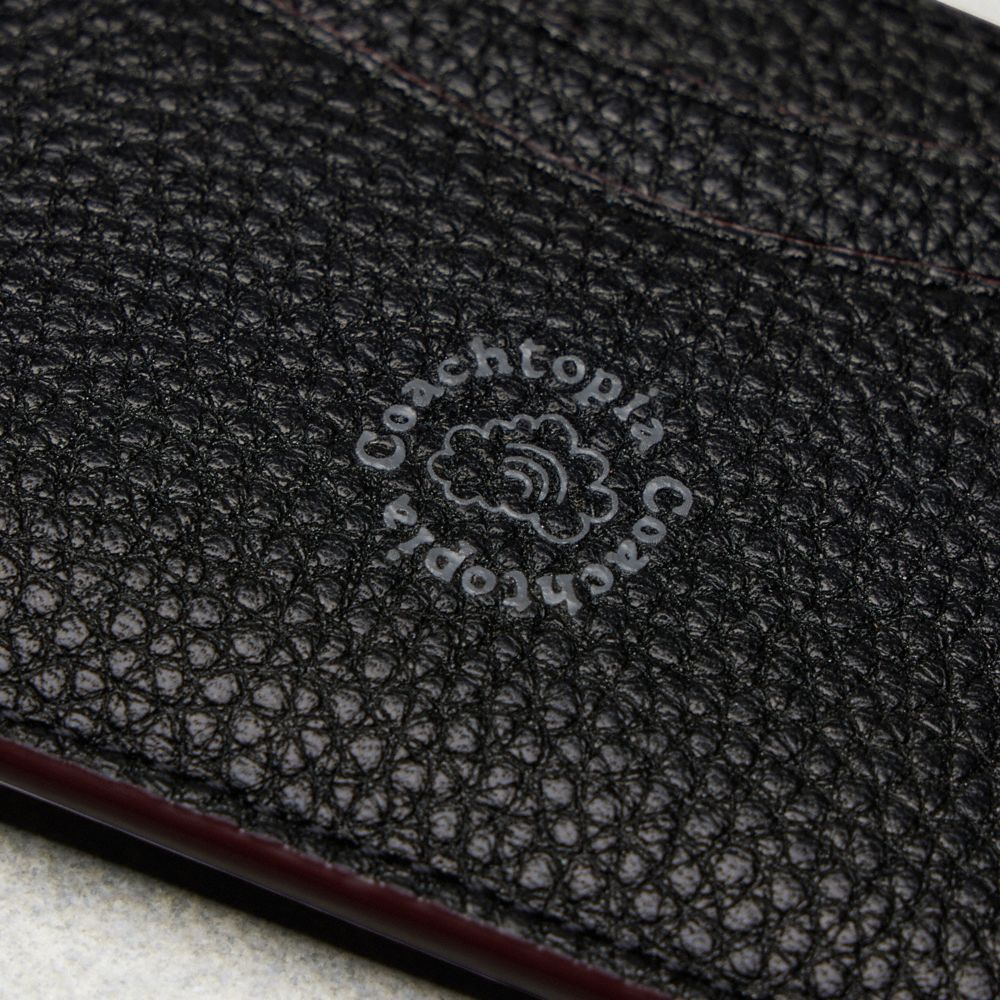 Coach Wavy Card Case Pretas | COH865708