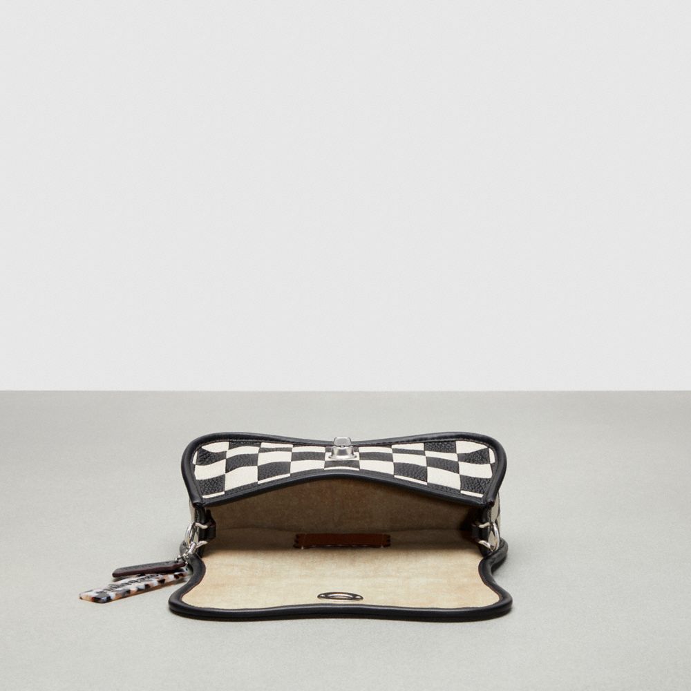 Coach Wavy Dinky Bag In Patchwork Checkerboard Upcrafted Leather Pretas | COH864970