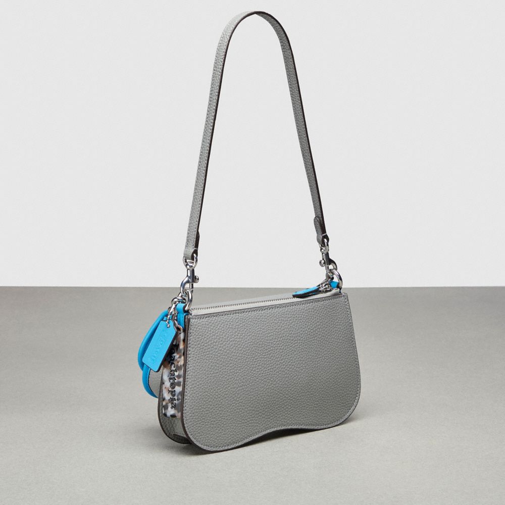Coach Wavy Double Pouch Bag Cinzentas Azuis | COH864791