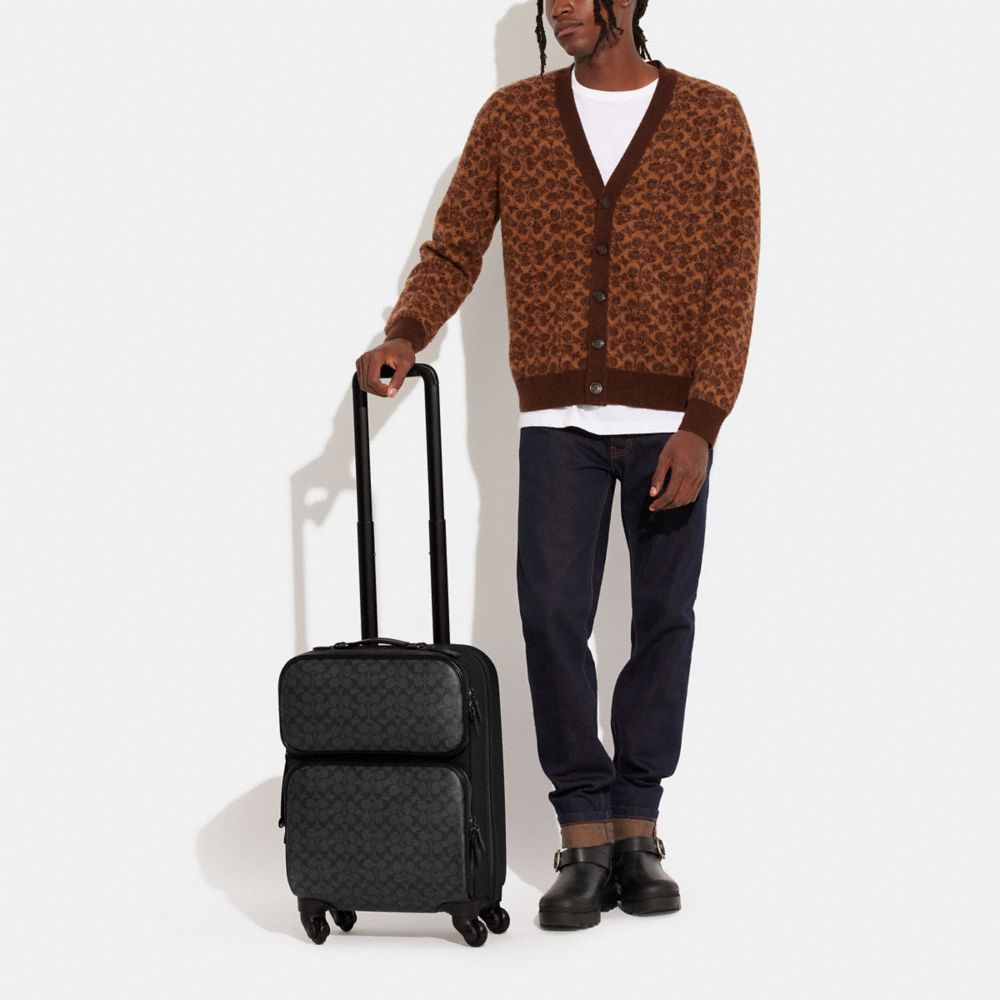 Coach Wheeled Carry On In Signature Canvas Cinzentas | COH866650