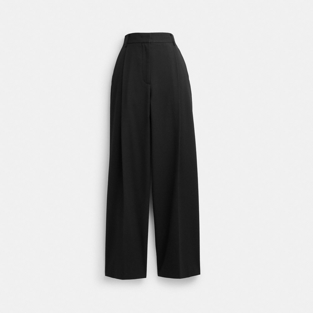 Coach Wide Leg Trousers Pretas | COH866032