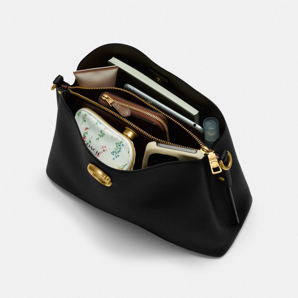 Coach Willow Shoulder Bag Pretas | COH864950