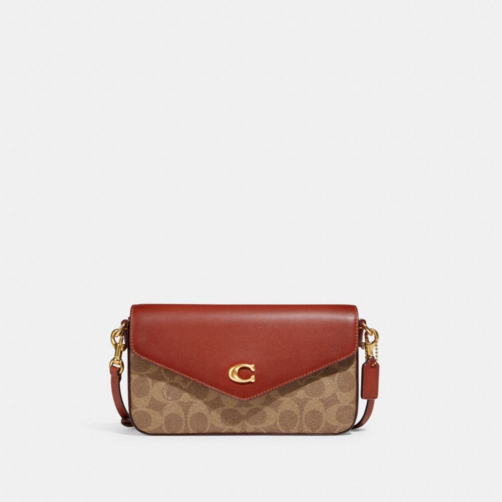 Coach Wyn Crossbody Bag In Signature Canvas Marrom Vermelhas | COH865325
