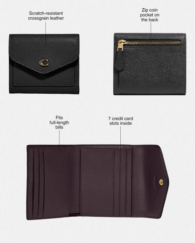 Coach Wyn Small Wallet Prateadas Roxo | COH865545