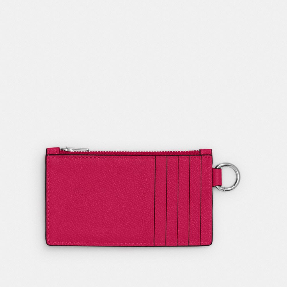Coach Zip Card Case Rosa | COH866751