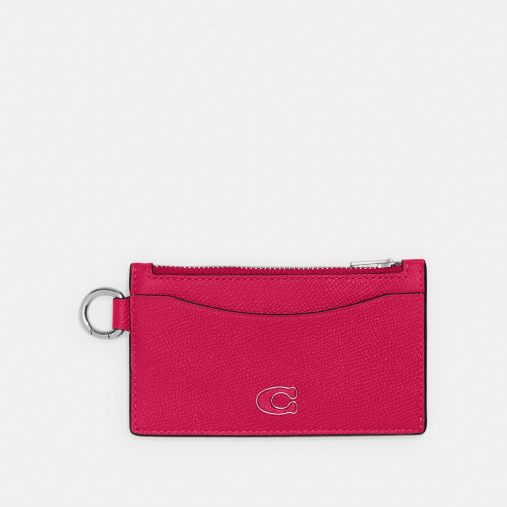 Coach Zip Card Case Rosa | COH866751